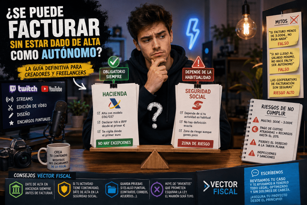 Facturar sin ser autónomo en 2026: ¿Cuál es el límite legal real?